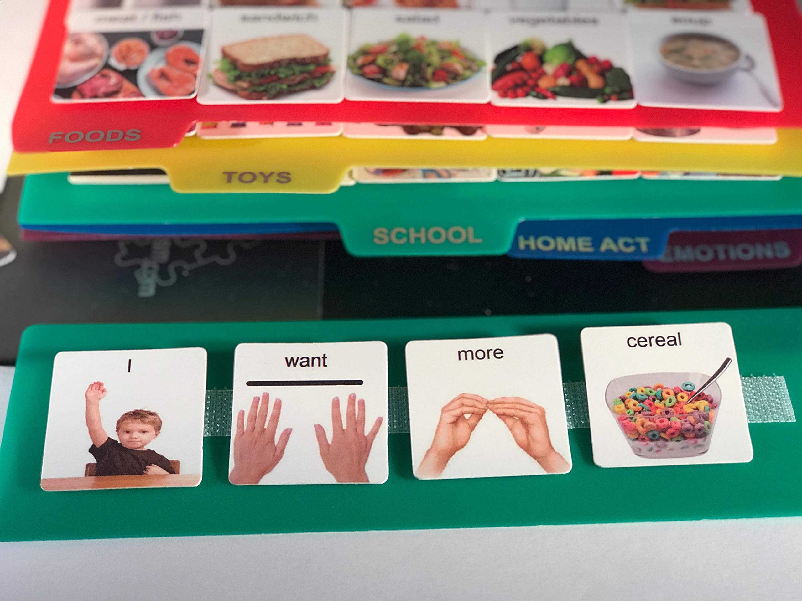 162 ASD Photo Picture Cards for Autism Language & Vocabulary - Speech Therapy Visual Communication Book for ADHD, Apraxia & Special Needs Learning - Ideal for Classrooms & Home Education