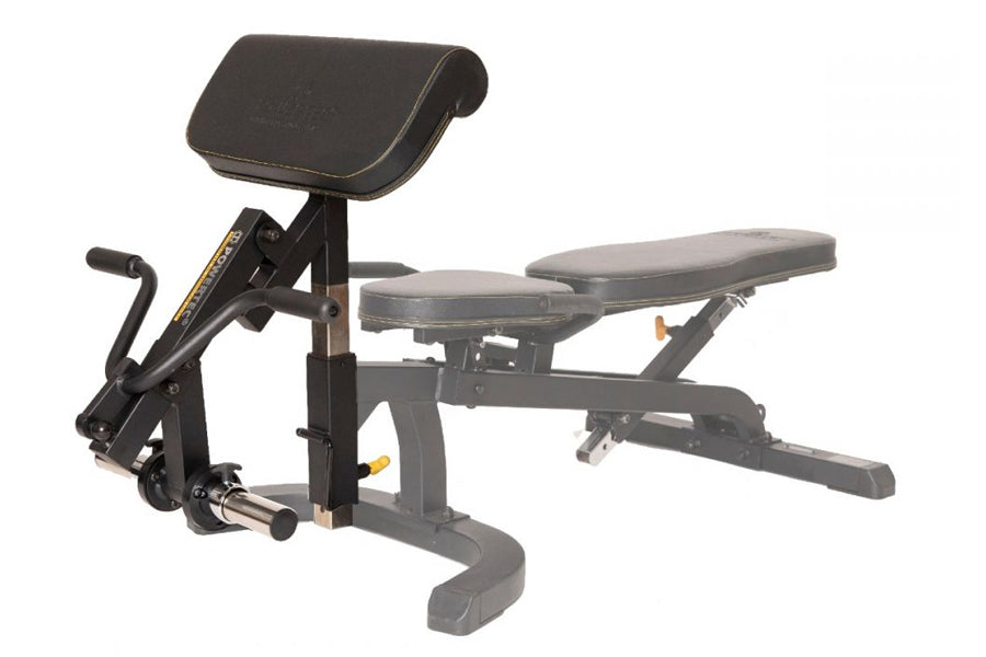 Powertec Workbench Biceps Curl Machine Attachment - Heavy Duty Gym Equipment for Home & Commercial Use - Perfect for Strength Training & Muscle Building