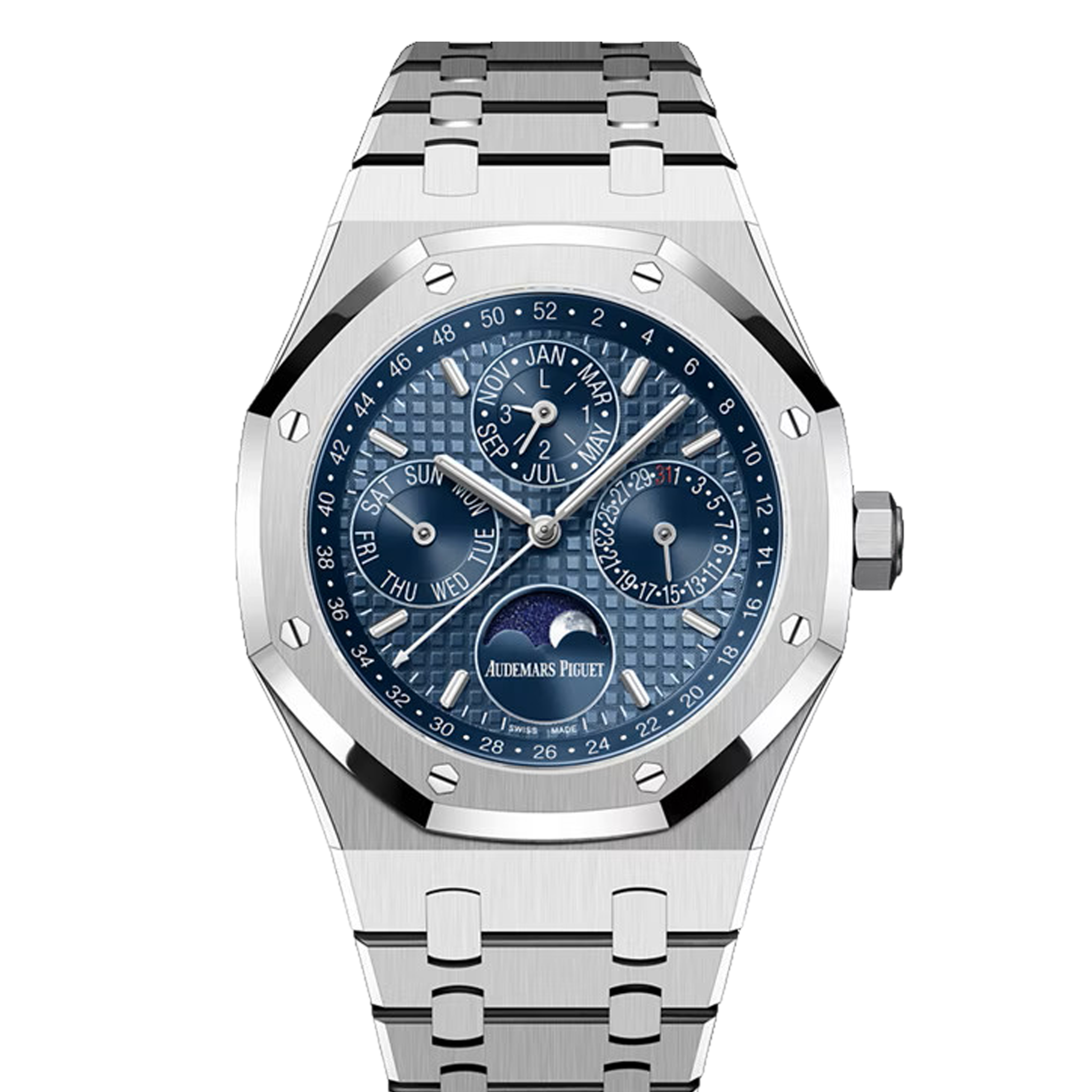 Audemars Piguet Royal Oak Perpetual Calendar 26574ST.OO.1220ST.03 Luxury Men's Watch - Stainless Steel Case & Bracelet - Perfect for Business Meetings & Special Occasions