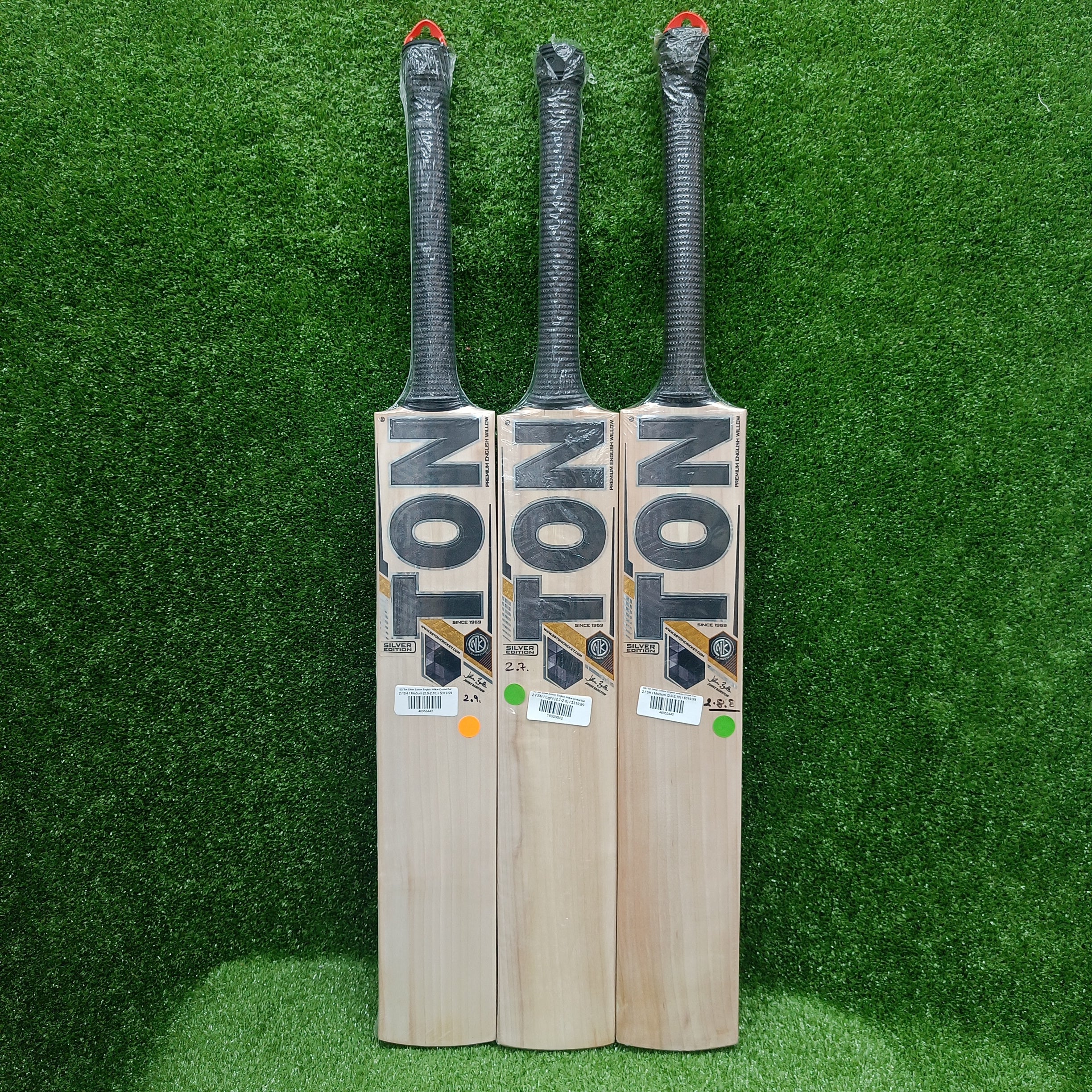 Premium SS Ton Silver Edition English Willow Cricket Bat - Professional Grade for Matches & Training | Perfect for Club, League & Practice Sessions
