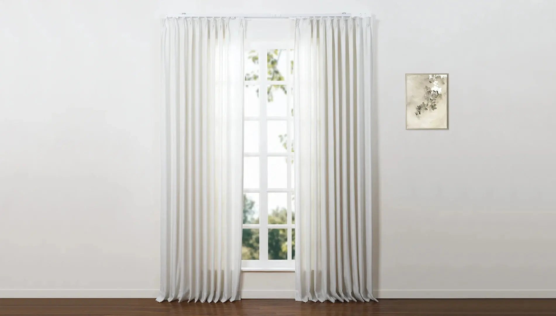Lark Motorized Curtain Tracks - Smart Home Automatic Drapery Rail System for Living Room & Bedroom | Voice Control & Remote Operated