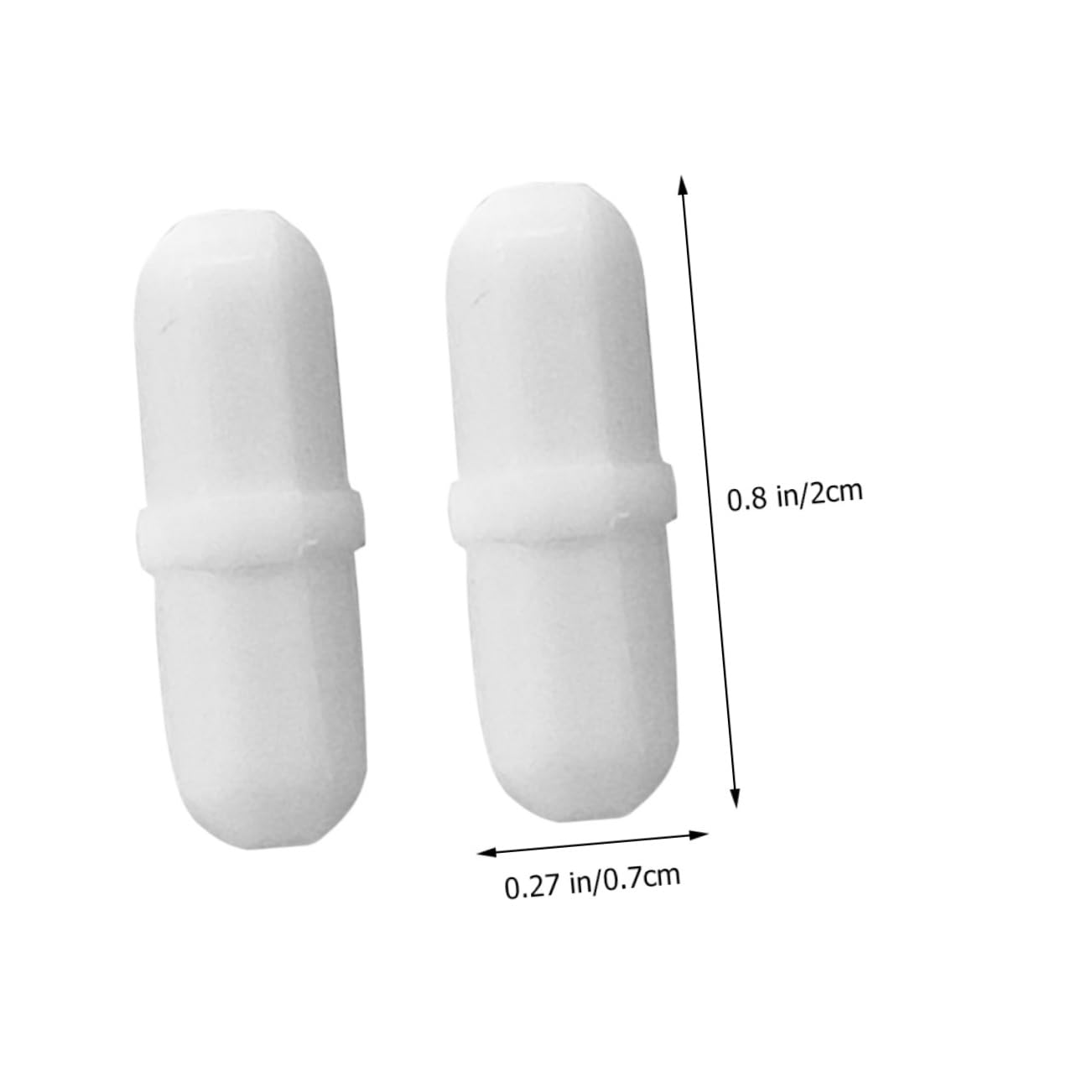 Luxshiny 2-Pack Reusable Magnetic Coffee Stirrer Bars - PP Mixer Tool for Coffee, Tea & Hot Drinks - Capsule-Shaped Stir Bar for Mugs & Cups - Perfect for Home, Office & Travel Use