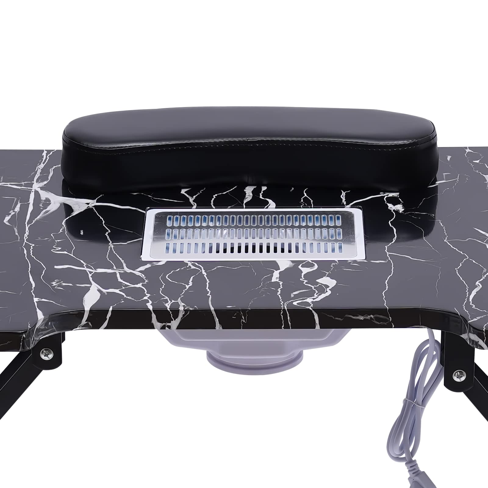 Foldable Portable Nail Table with Dust Collector Fan - Professional Manicure Desk for Salon, Home & Barber Shop | Perfect for Nail Technicians, DIY Manicures & Beauty Treatments