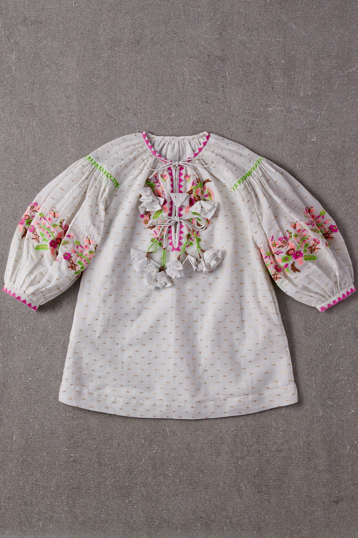 Nellystella Laliya Girls Blue Floral Dress - Size 3T | Cute Summer Outfit for Toddler Girls, Birthday Party & Photo Shoot