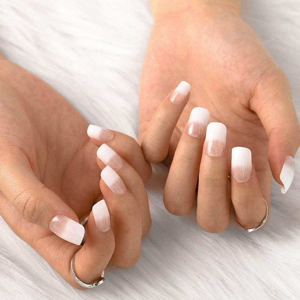 Bohend 24-Piece Long Acrylic Fake Nails with Shine Bear Design - Press On Nail Tips for Women & Girls | Perfect for Parties, Weddings & Everyday Glam