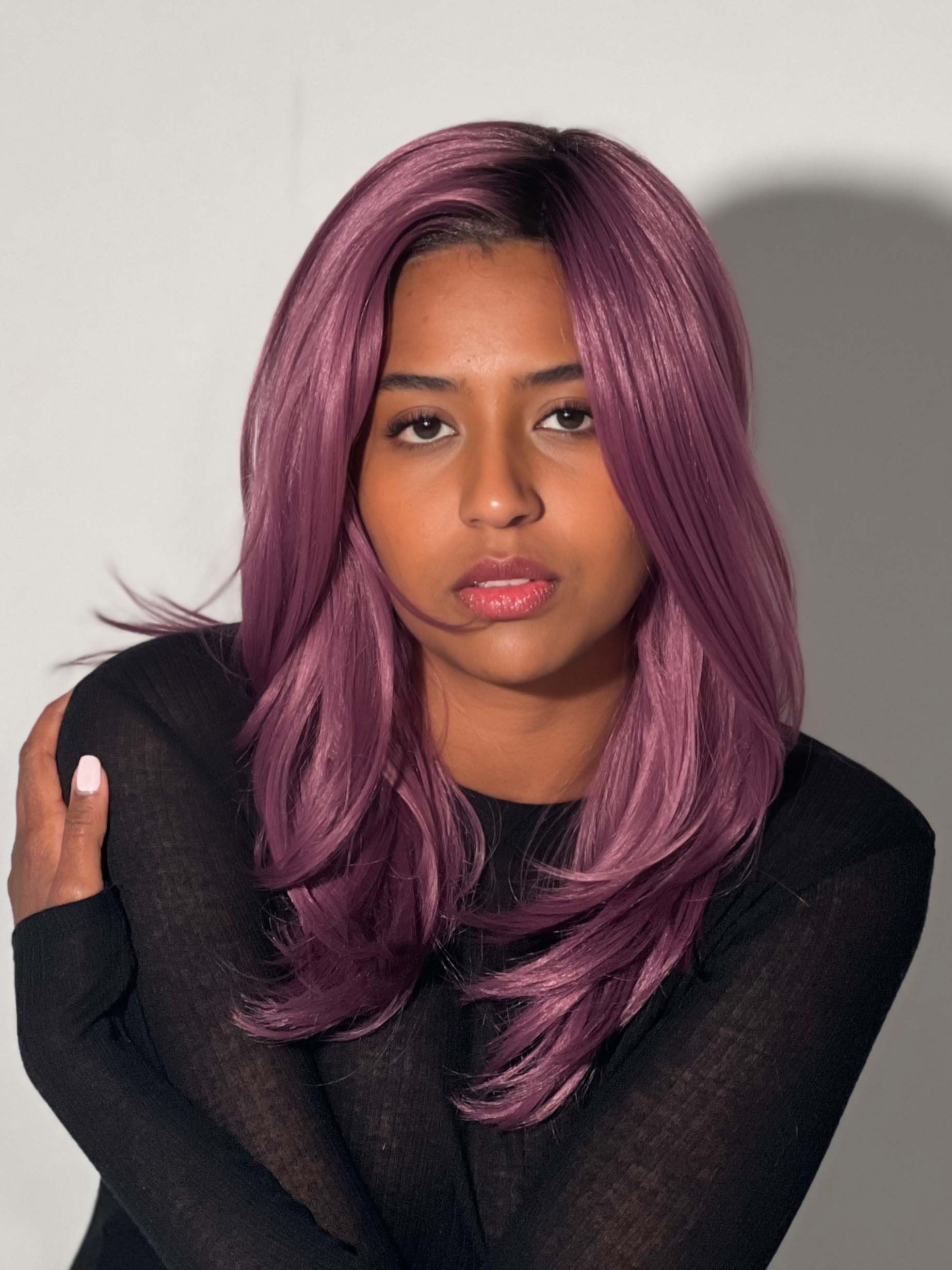 Cosmo Sleek Synthetic Lace Front Wig with Lace Part - Natural-Looking Hair Replacement for Daily Wear & Special Occasions