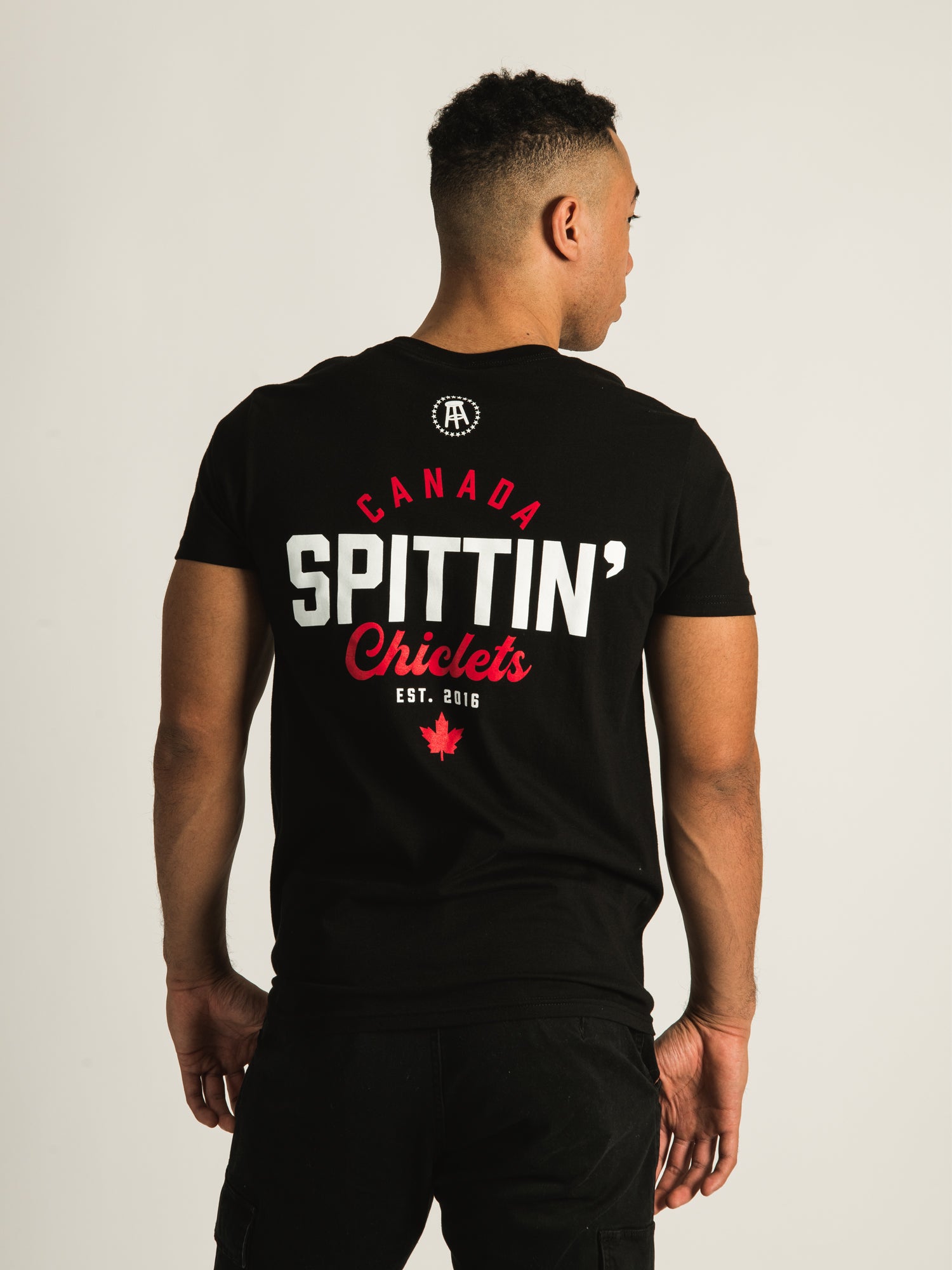 Barstool Sports Spittin' Chiclets Canada T-Shirt - Vintage Hockey Fan Tee - Perfect for Game Day & Casual Wear