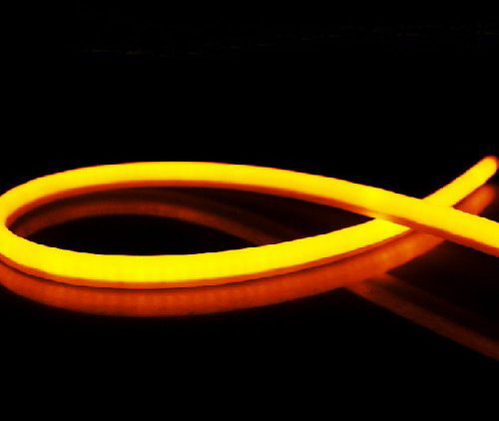 Bright White/Amber Switchback LED Strip Lights for Car Headlight Upgrade - DRL Turn Signal Lights for Enhanced Visibility & Style (Daytime Running Lights, Custom Headlight Mods)