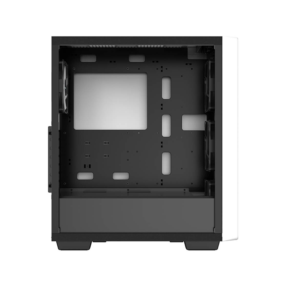 Deepcool CC560 V2 Mid Tower Computer Case - Tempered Glass Side Panel, White | Perfect for Gaming PC Builds & Home Office Setups