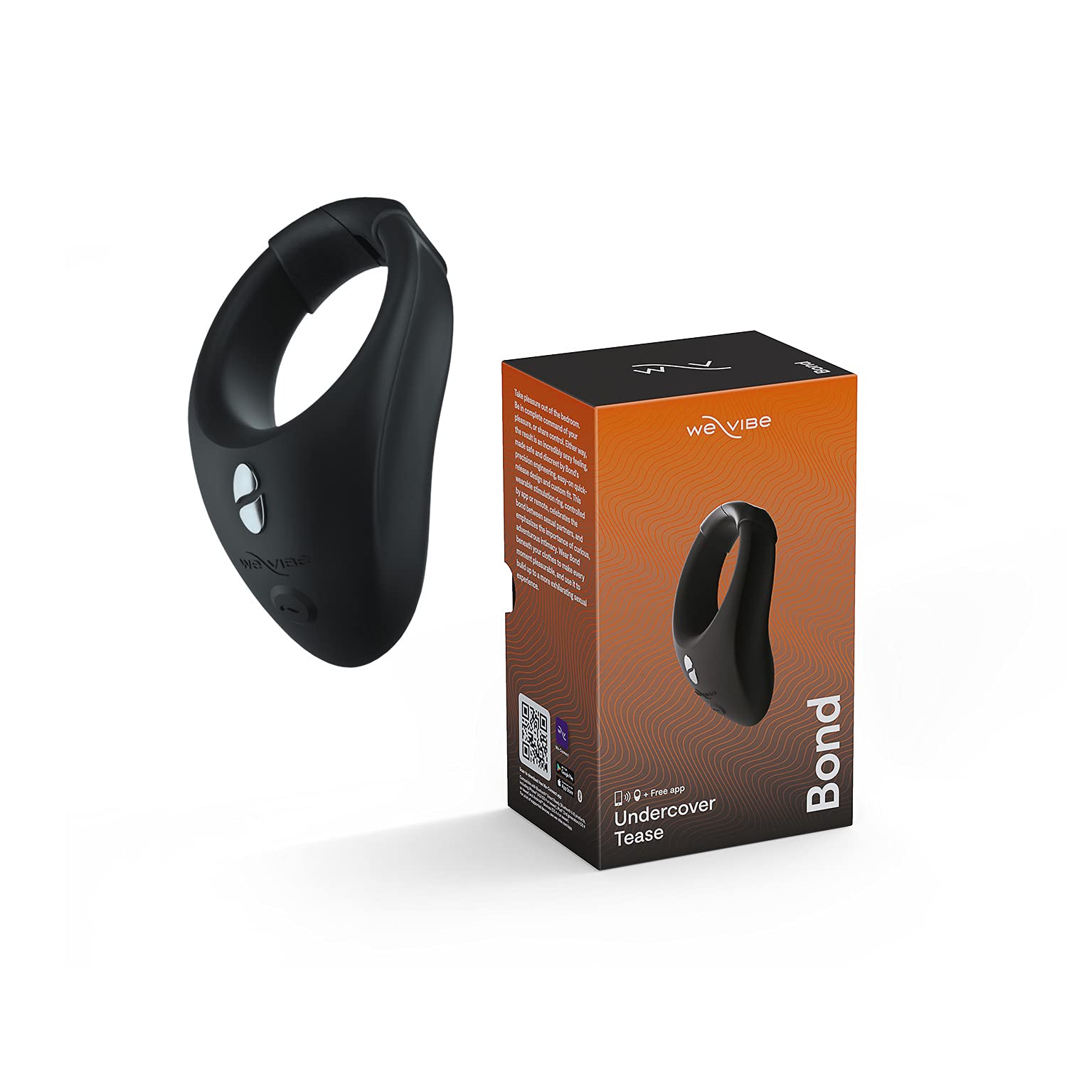 We-Vibe Bond Wearable Vibrating Ring for Men | Adjustable Penis Ring (35-42mm) | App & Remote Control | Quick-Release System | 10+ Vibration Modes | Couples Sex Toy for Enhanced Intimacy | Perfect for Date Nights & Spicing Up Relationships