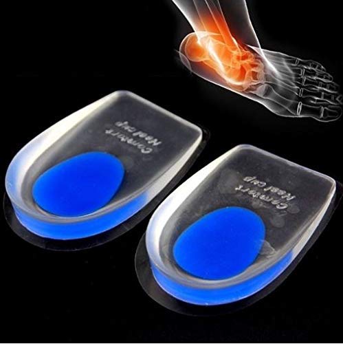 Gel Heel Cups for Pain Relief – Silicone Heel Pads for Men & Women – Shock Absorbing Shoe Inserts for Heel Spurs, Ankle Pain & Foot Support – Perfect for Running, Walking & Standing All Day