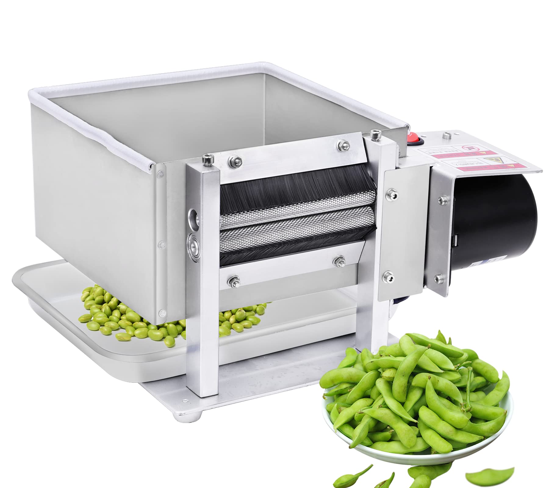 Electric Pea Sheller Machine 110V - Semi-Automatic Pea & Bean Sheller for Commercial & Home Use - Efficient Peeling Machine for Peas, Beans & Legumes - Perfect for Farmers Markets, Restaurants & Home Kitchens