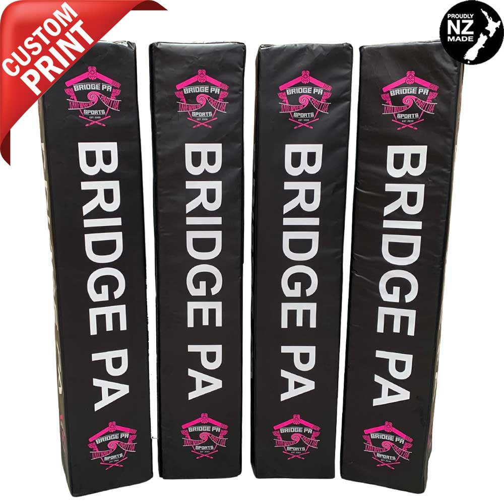 High-Quality Digitally Printed Rugby Goal Post Protector Pads - Durable & Shock-Absorbing for Safe Training & Matches - Perfect for Rugby Fields, Schools, and Clubs