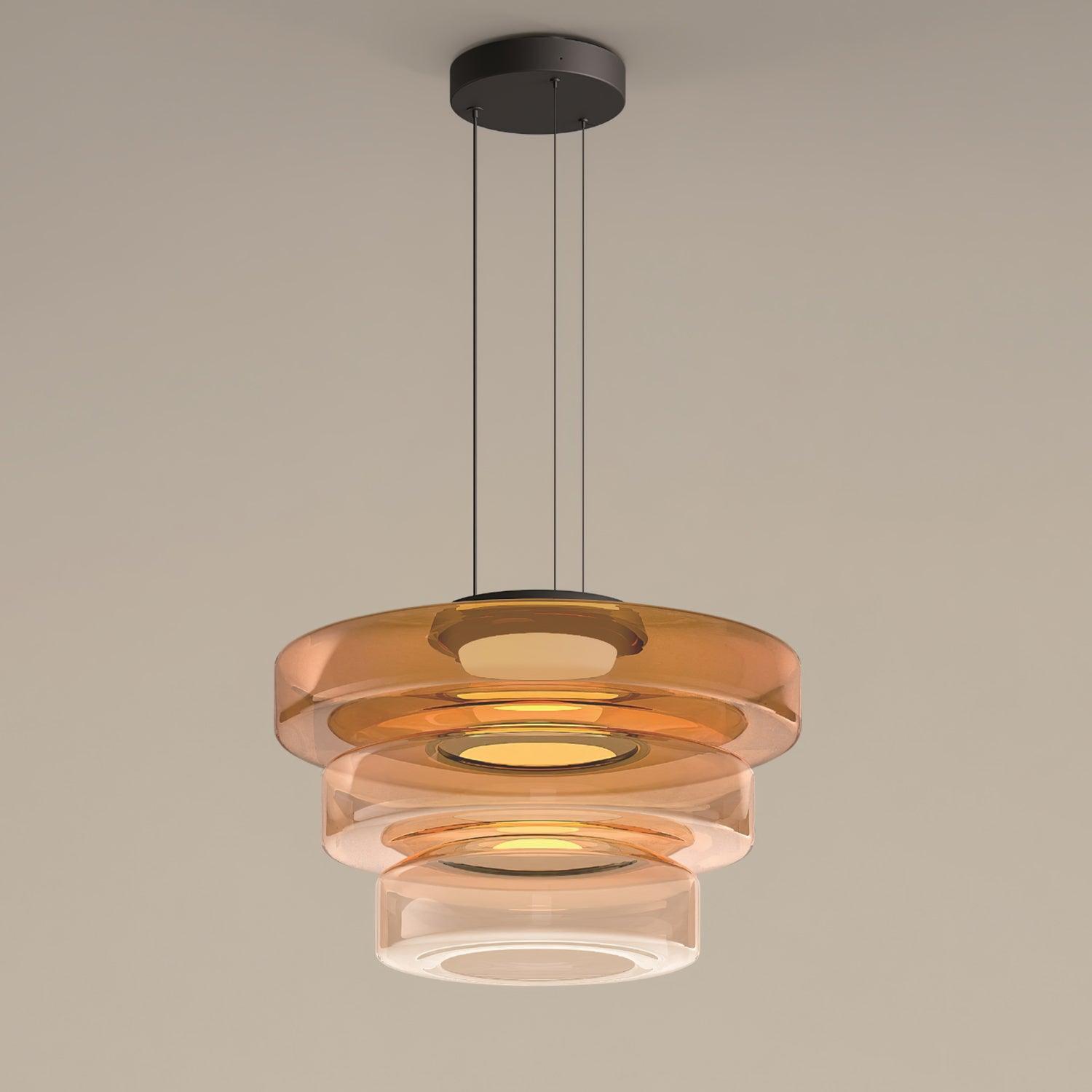 Modern Levels Series Pendant Light - Adjustable Hanging Chandelier for Kitchen Island, Dining Room & Bedroom Lighting