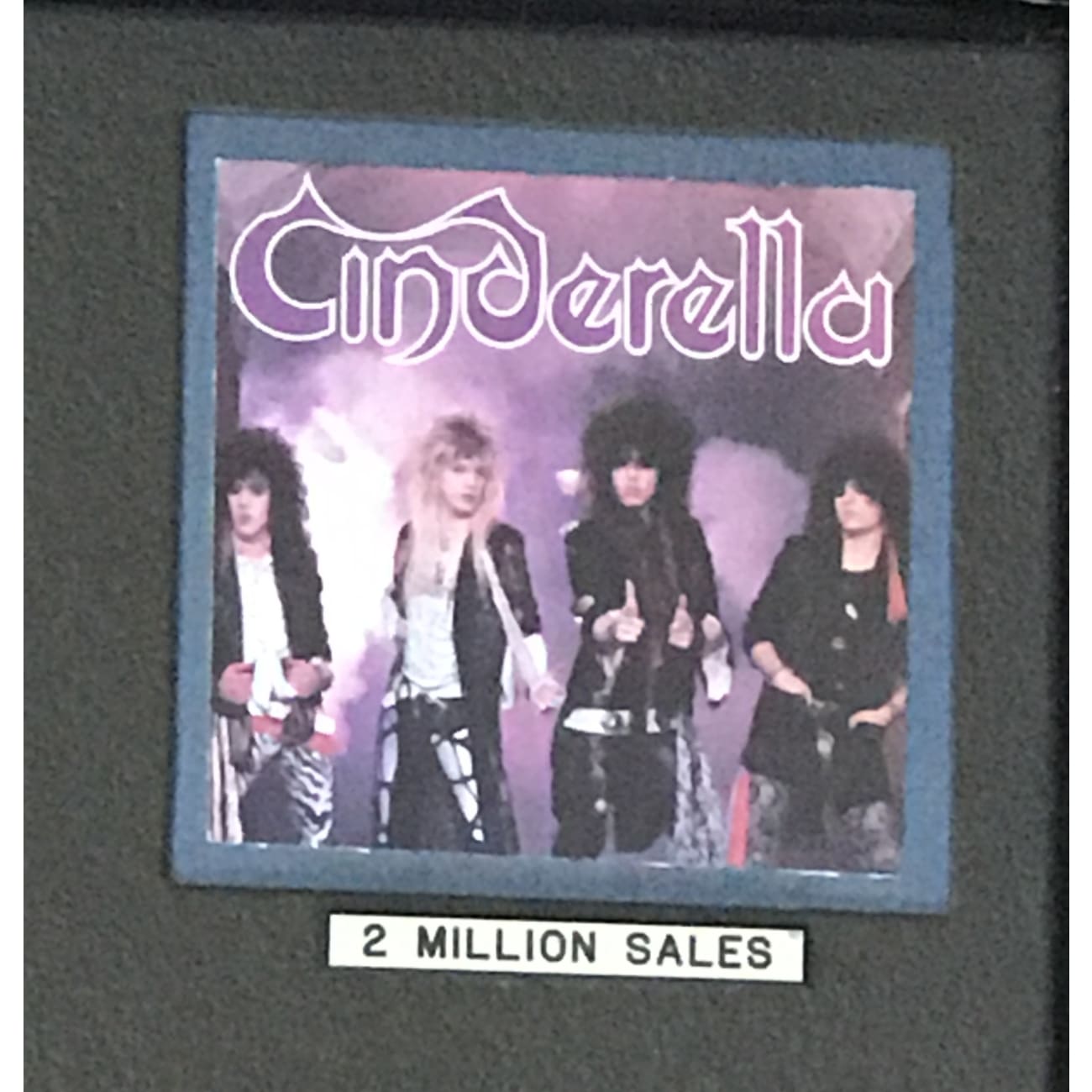 Cinderella Night Songs RIAA 2x Multi Platinum Album Award - Perfect for Music Collectors, Disney Fans & Award Display