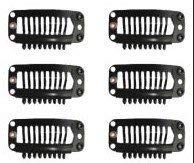 Premium Hair Wig Clips for Men & Women - Secure Hair Patch, Extension & Toupee Attachment (12-Pack, Black) | Perfect for Cosplay, Daily Styling & Hair Loss Solutions