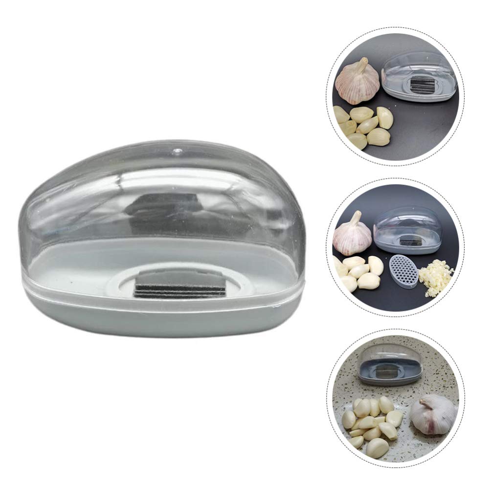 Hemoton Stainless Steel Garlic Press - Heavy Duty Garlic Mincer & Crusher for Kitchen - Easy Clean Garlic Grinder for Cooking, Salad, Pasta & More - Perfect Kitchen Gadget & Household Food Processor