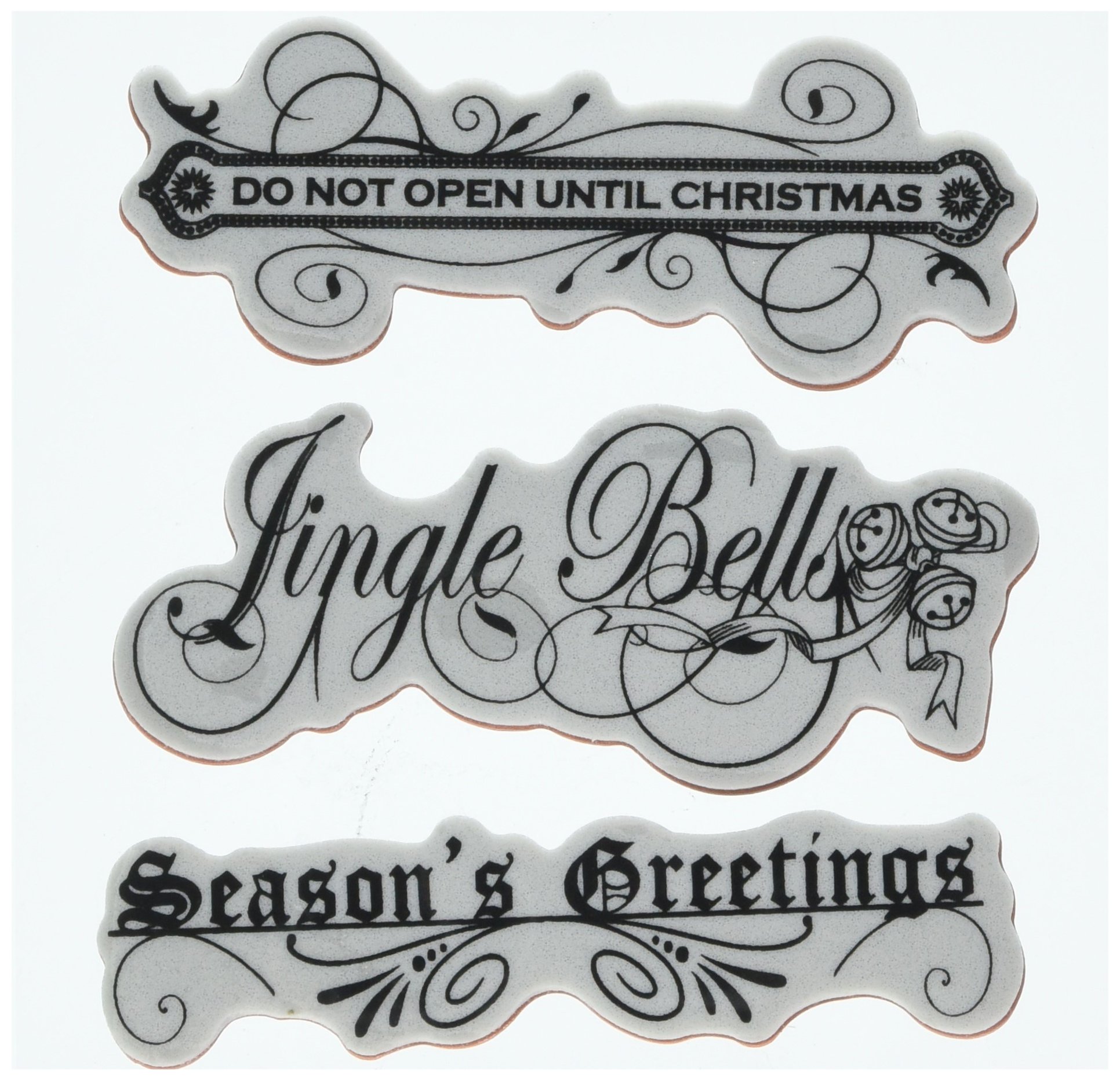 Penny Black Oh What Fun! Slapstick/Cling Stamps - Holiday Greeting Card Making & Scrapbooking Supplies for Christmas DIY Crafts