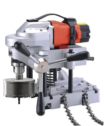 AGP 230V Chain Pipe Hole Cutting Drill - HC127 Model for Metalworking, Plumbing, and HVAC Installation