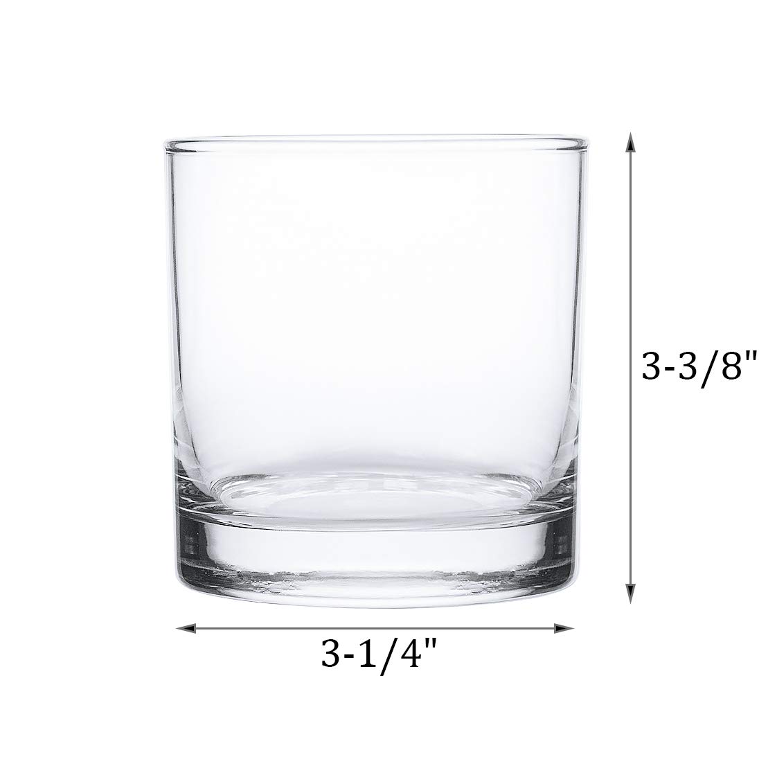 Kingrol 12-Pack 10oz Double Old Fashioned Whiskey Glasses - Heavy Duty Rocks Glasses for Scotch, Bourbon, Cocktails, Water & Beverages - Perfect for Home Bars, Parties & Gift Giving