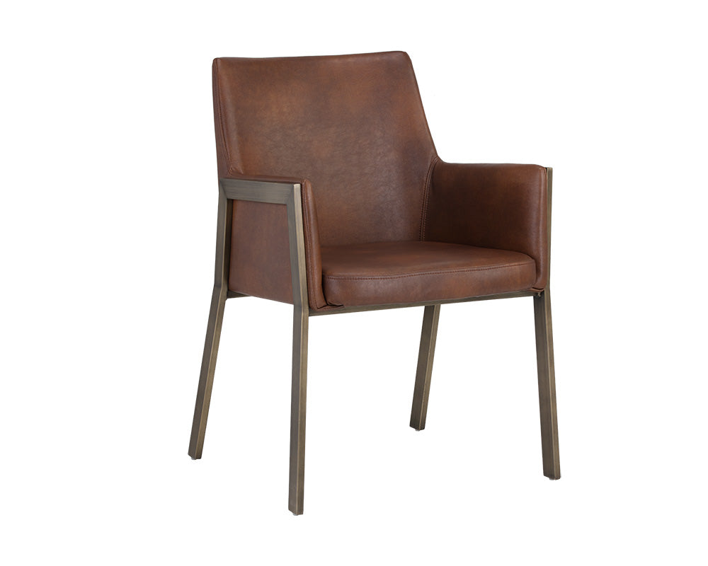 Bernadette Dining Armchair - Modern Upholstered Dining Chair with Wooden Legs for Kitchen, Dining Room & Home Decor | Comfortable & Stylish Seating Solution