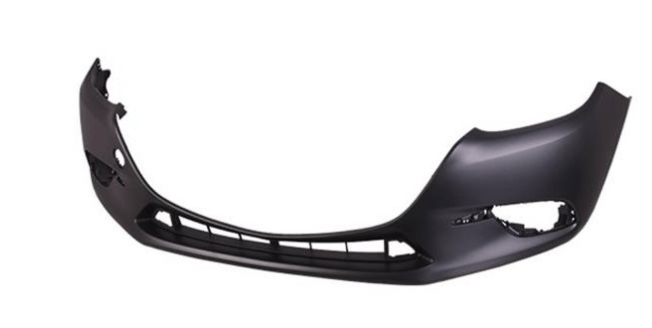 2017-2018 Mazda 3 Front Bumper Cover Replacement - CAPA Certified Unpainted OEM Style Bumper for Mazda 3 Sedan/Hatchback - Perfect for Collision Repair & Car Restoration Projects