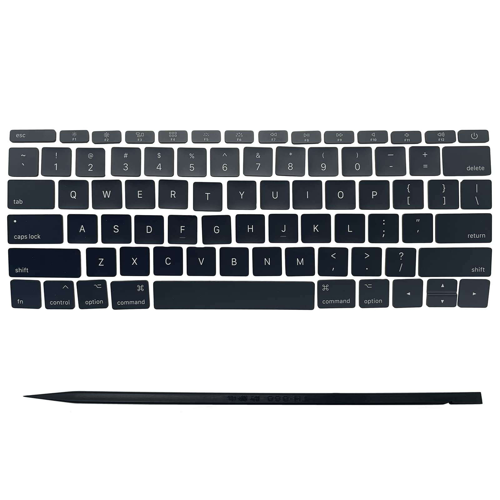 Premium US Keyboard Keycaps for MacBook Pro Retina A1706 A1707 A1708 A1534 (2017 Model) - Durable Replacement Keys for Typing & Gaming