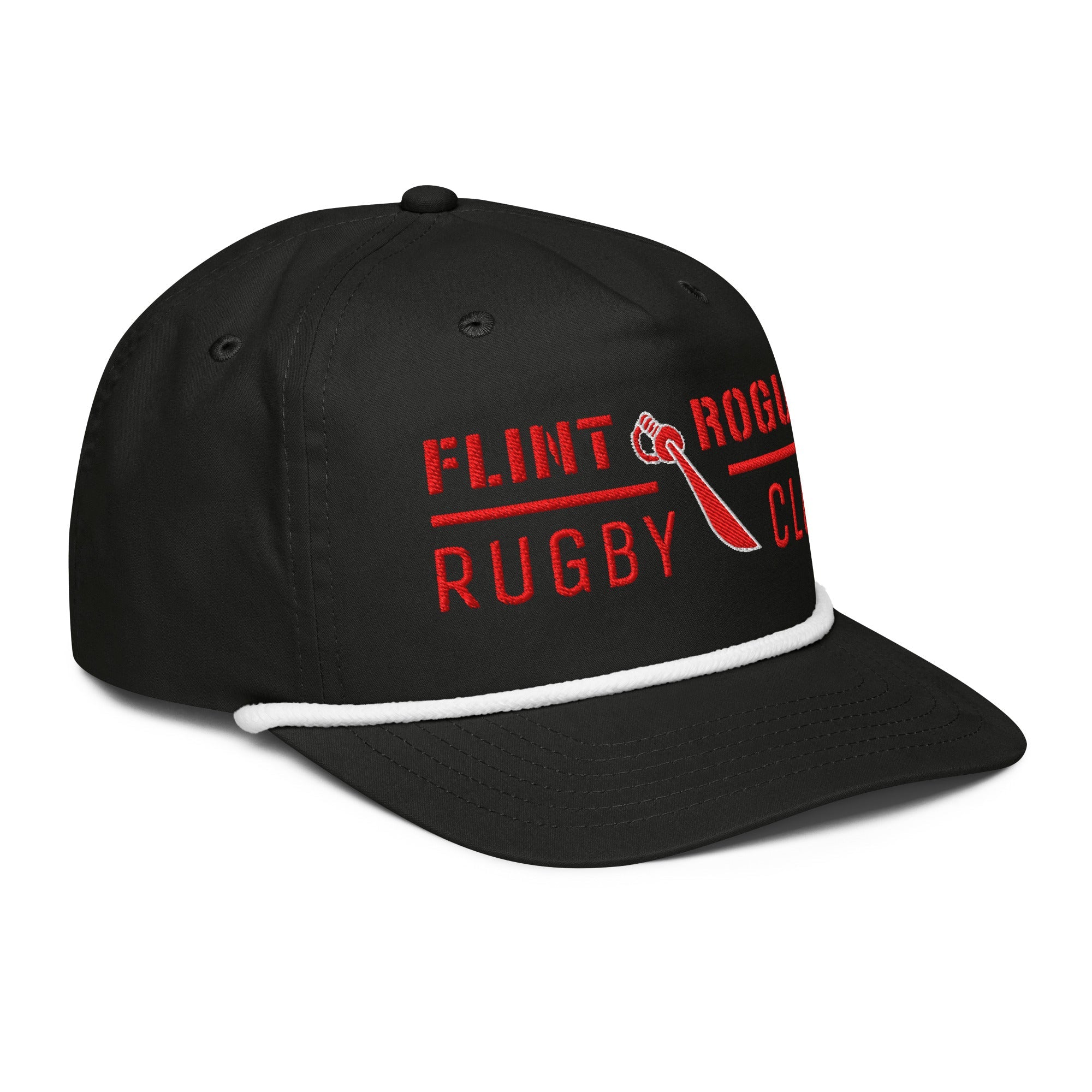 Flint Rogues RFC Rope Cap - Durable Outdoor Hat for Hiking, Camping & Fishing - Adjustable Cotton Rope Hat for Men & Women