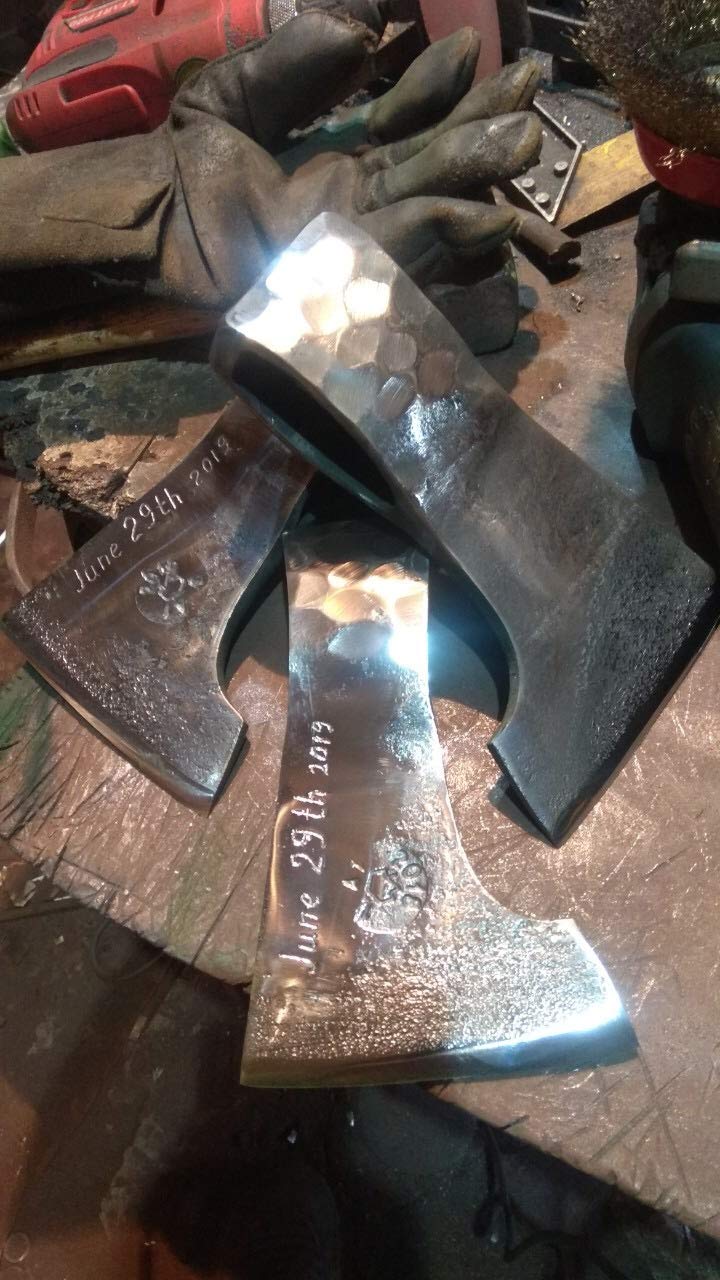Premium Viking Axe Groomsmen Gift Set - Unique Wedding Gift for Groomsmen - Handcrafted Wooden Axe with Engraving - Perfect for Bachelor Parties, Man Cave Decor & Outdoor Adventures
