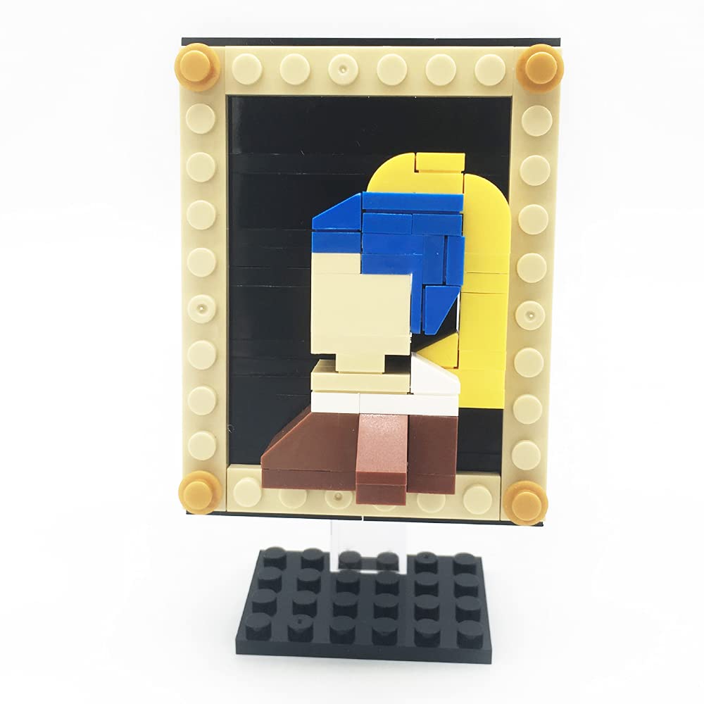 Girl with Pearl Earring LEGO-Compatible Building Set - STEM Art Toy for Kids