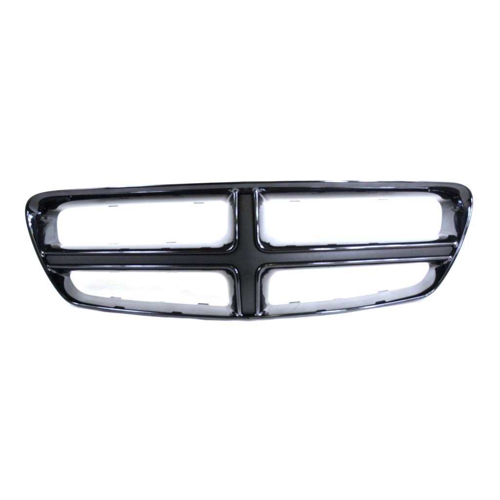 2011-2012 Dodge Charger Black Chrome Grille Surround Trim - OEM Style Mopar Replacement Part for Enhanced Front End Appearance | Perfect for Car Customization & Show Vehicles
