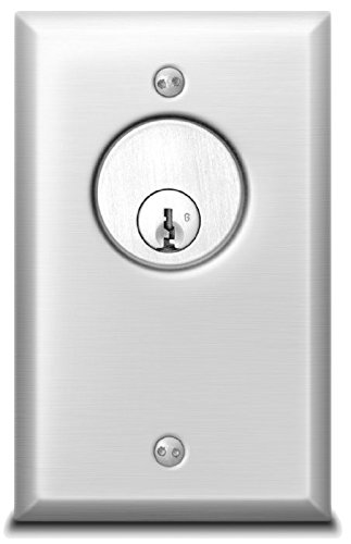 SDC 702U 1 Gang Stainless Steel Key Switch MO SPDT - Durable Electrical Switch for Industrial Control Panels & Security Systems