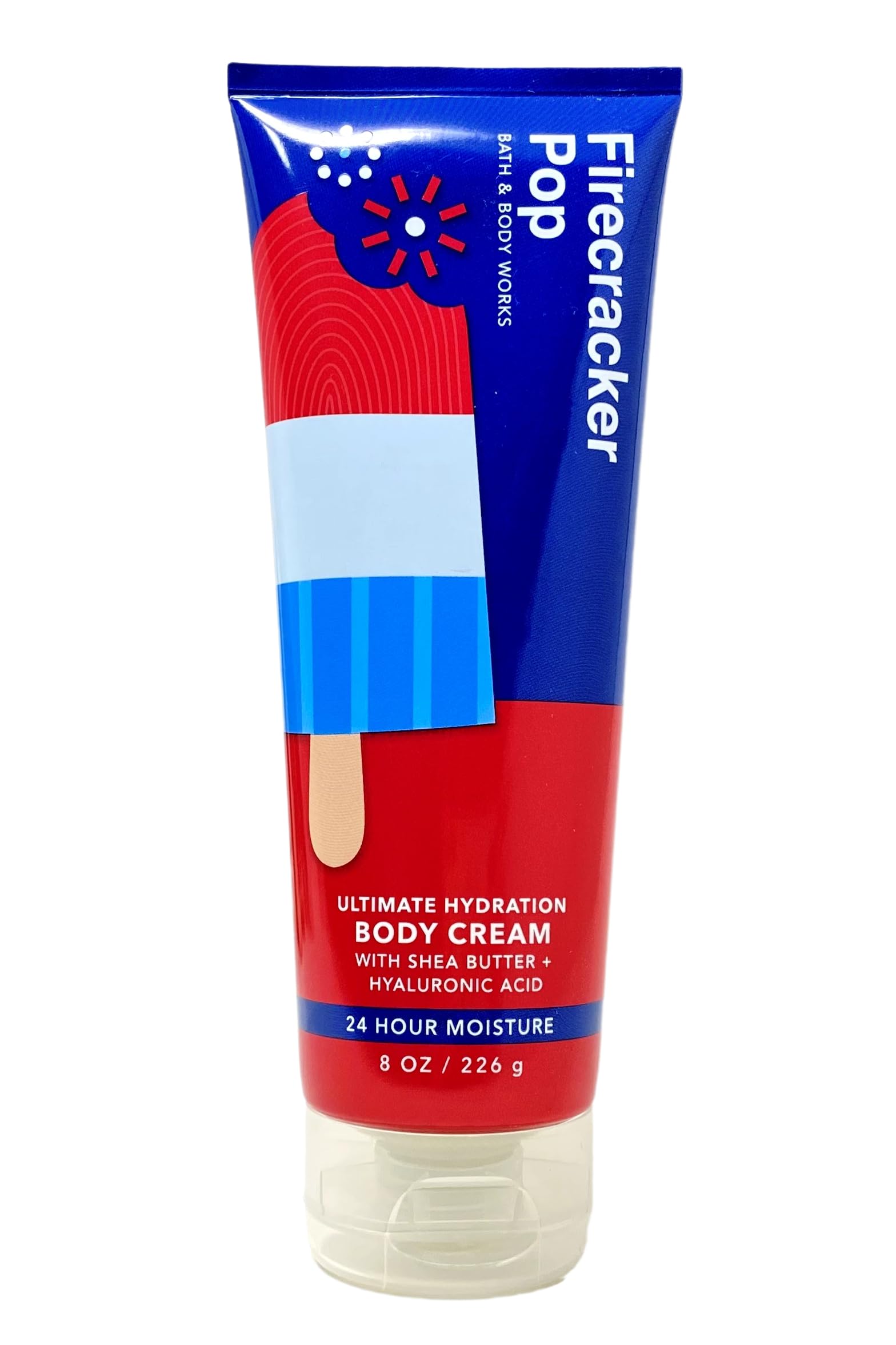 Bath & Body Works Firecracker Pop Body Cream & Fragrance Mist Set with Natural Oats Bar Soap - Full Size Moisturizing Skincare Gift Set for Women - Perfect for Summer, Travel & Self-Care Routine