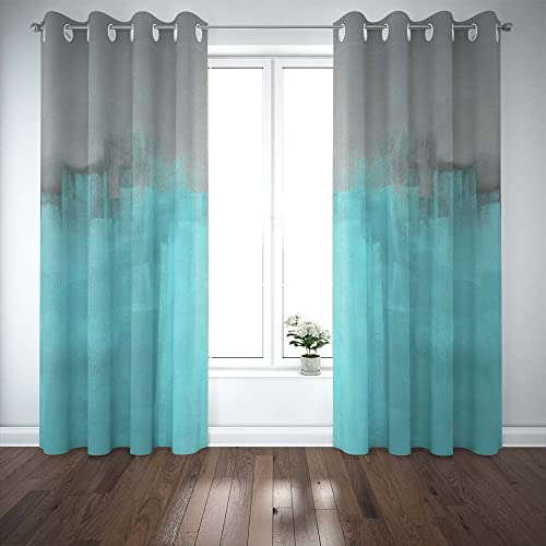 Grey and Turquoise