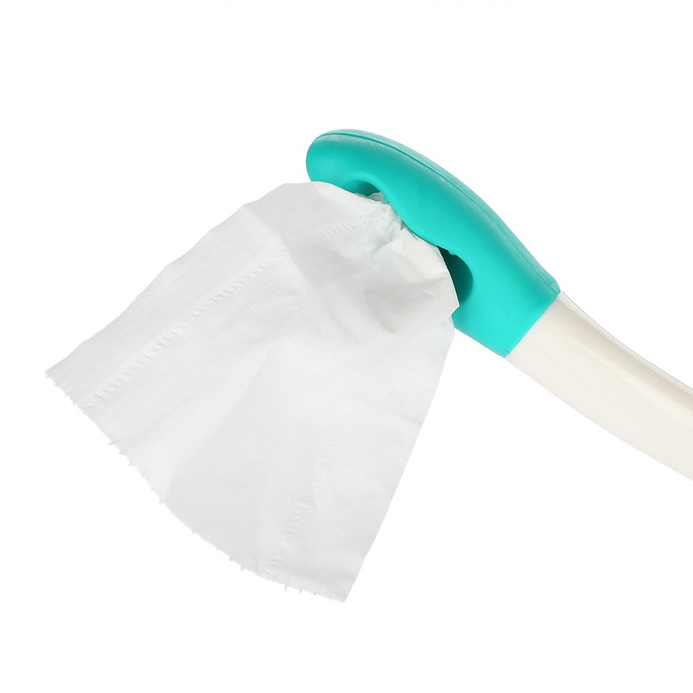 Long Handle Bottom Wiper - Self Wipe Aid with Comfort Grip for Toilet Paper | Elderly & Disabled Bathroom Assistive Device | Ideal for Limited Mobility & Post-Surgery Care