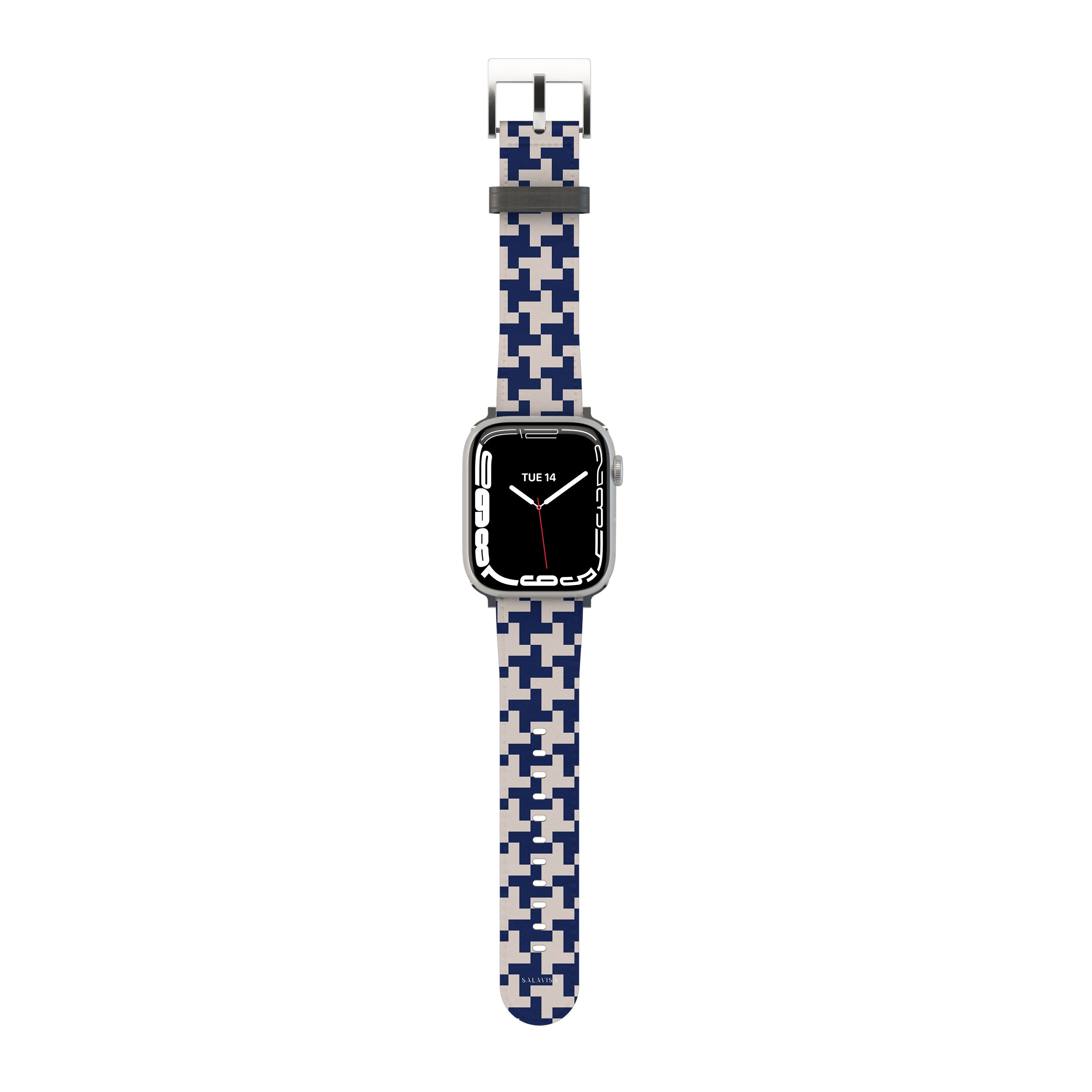 Premium Blue Glen Plaid Apple Watch Band - Stylish & Durable Replacement Strap for Apple Watch Series 1-9 - Perfect for Work, Gym & Everyday Wear