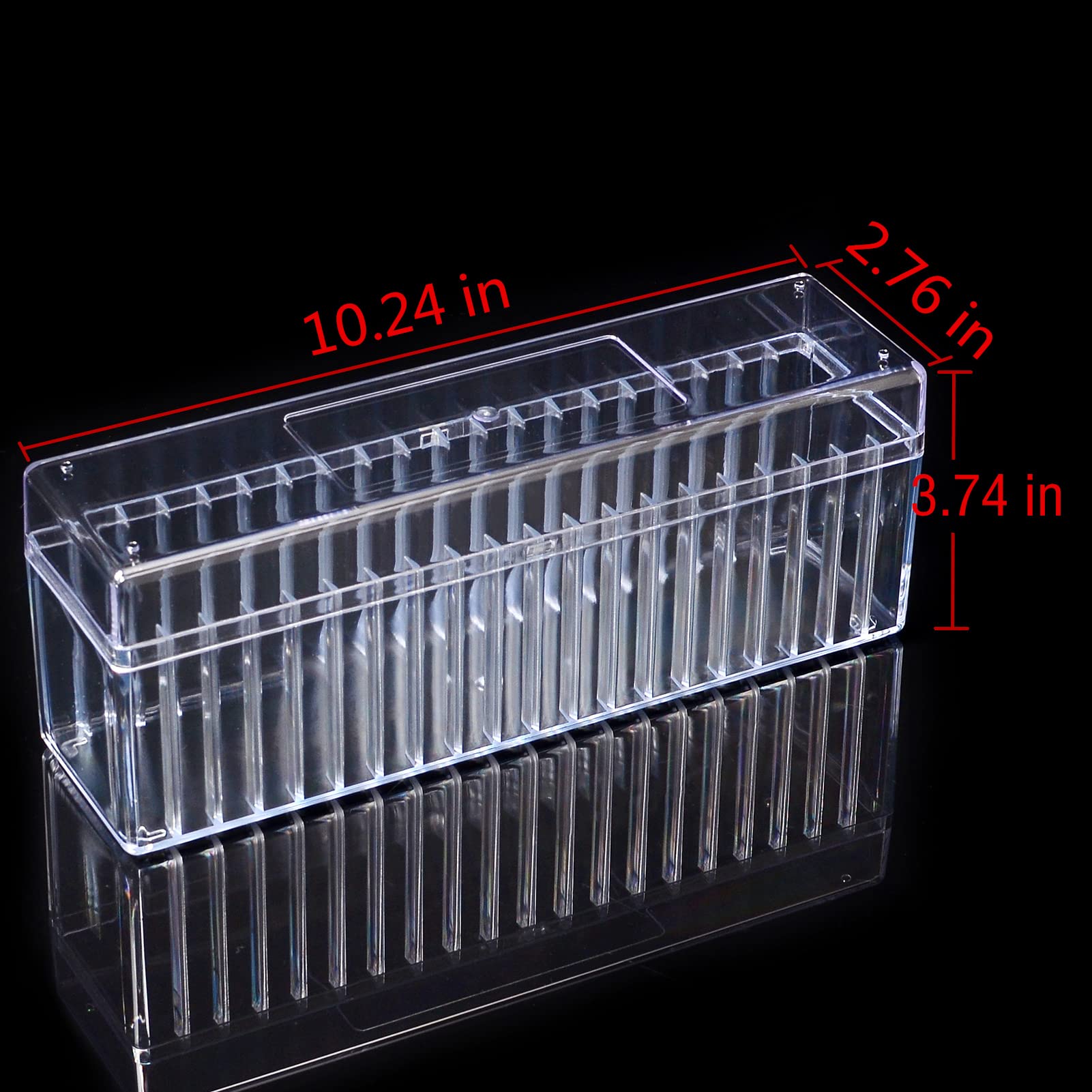 Ettonsun Clear Coin Slab Storage Box - Holder for NGC, PCGS, PMG, PCCB, CAC Certified Coins - Perfect for Collectors, Display & Protection