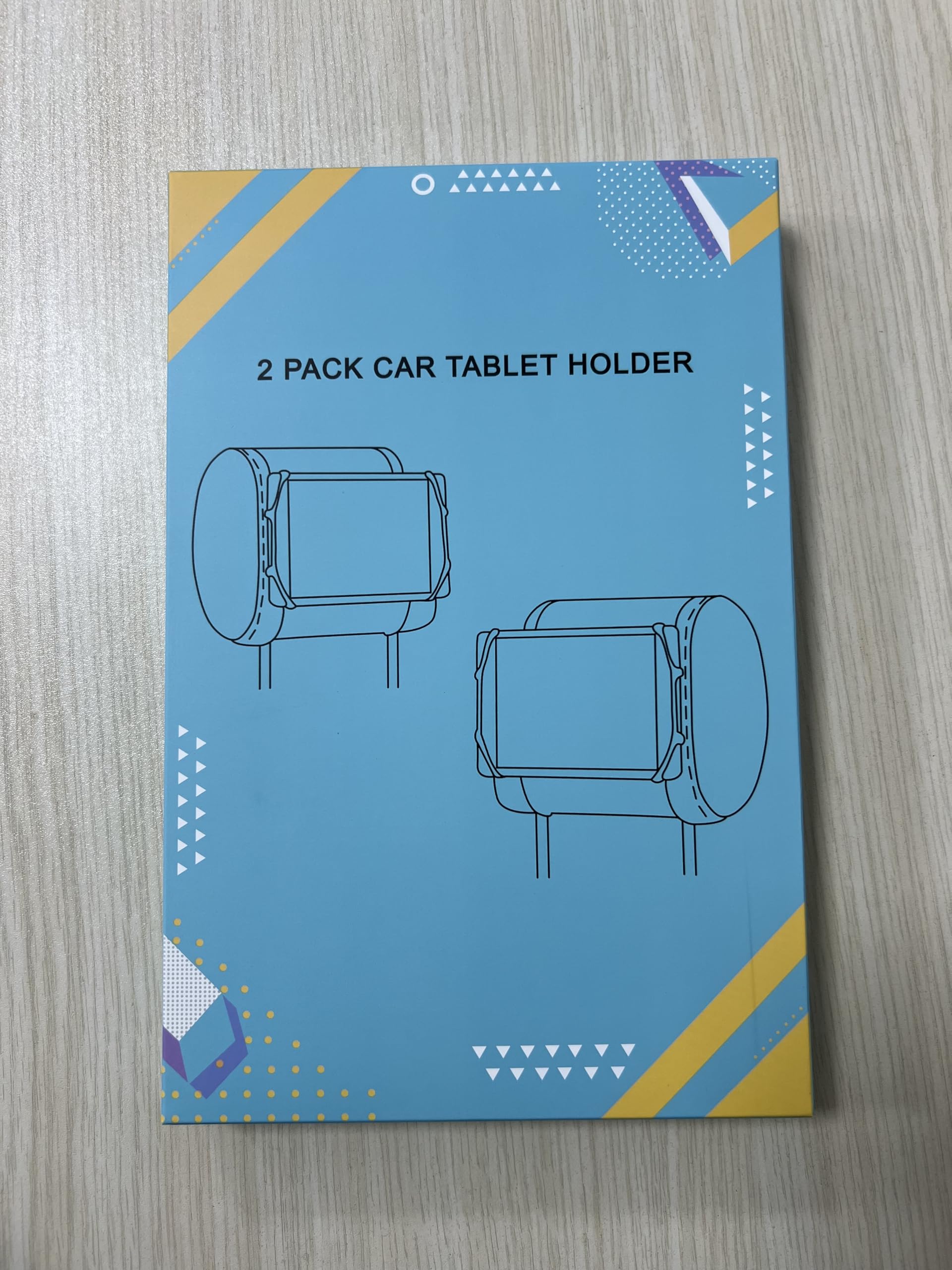 2 Pack Universal Car Tablet Holder for Kids - Adjustable Headrest Mount for iPad & 7-11