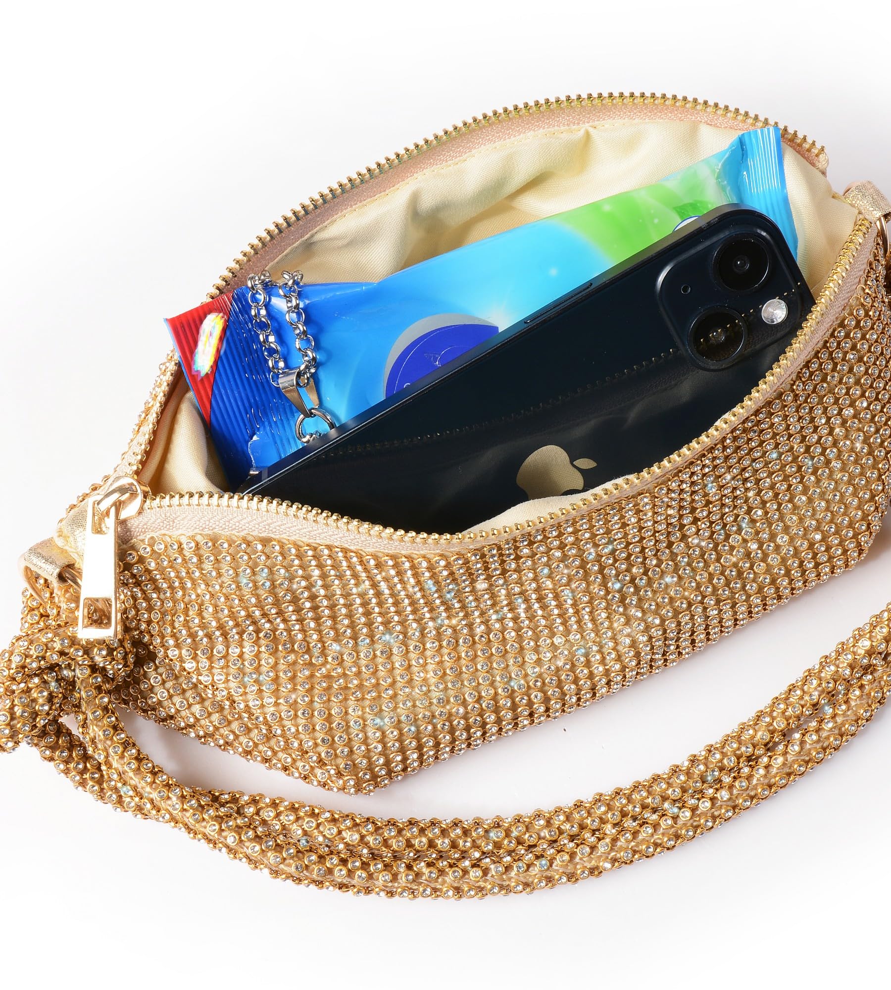 Sparkly Rhinestone Evening Clutch Purse for Women - Elegant Crystal Hobo Bag with Bling for Party, Club & Special Occasions | Perfect for Weddings, Prom & Night Out