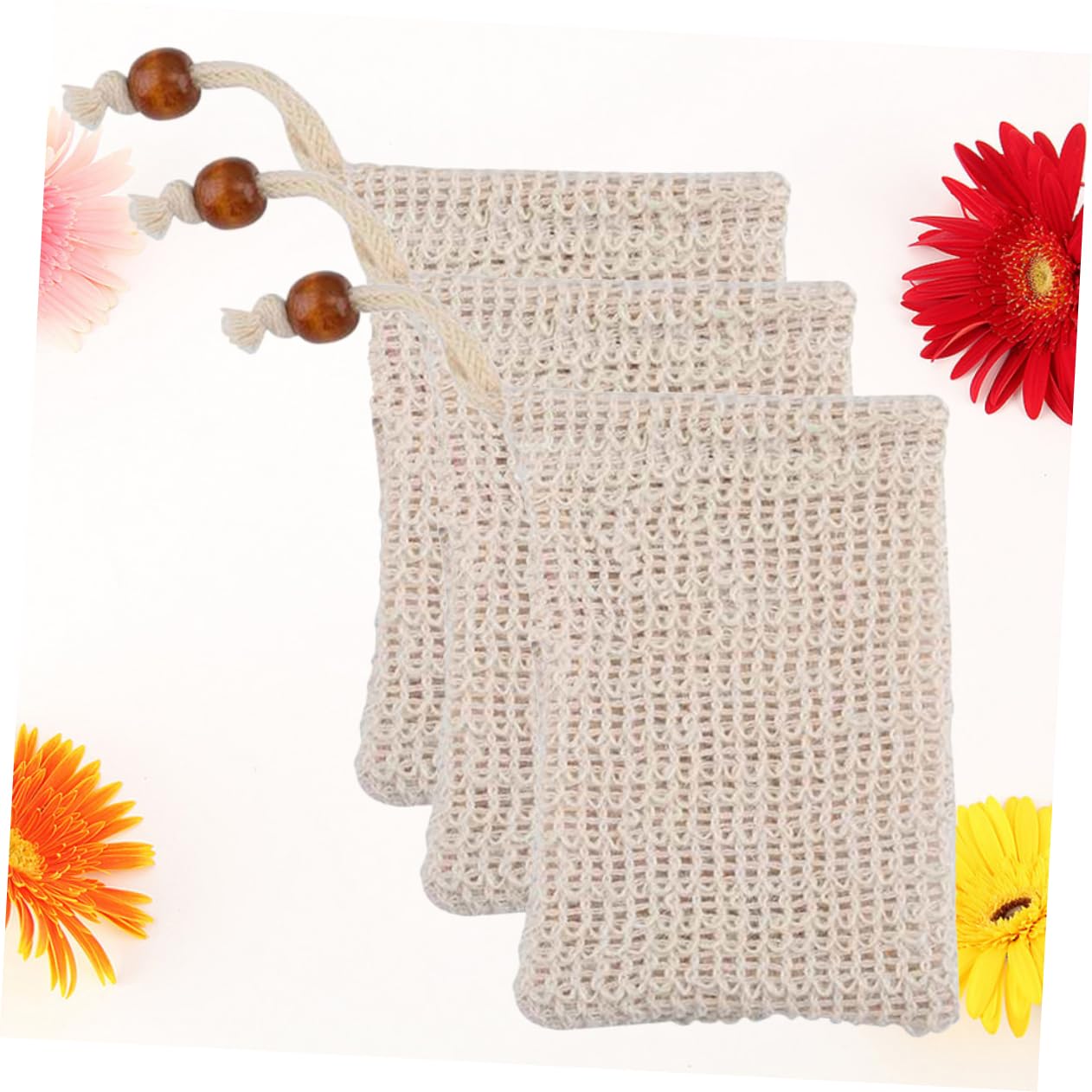 3-Pack Exfoliating Soap Saver Net for Handmade Soaps - Gentle Skin Exfoliation Tool - Perfect for Shower, Bath & Spa Use