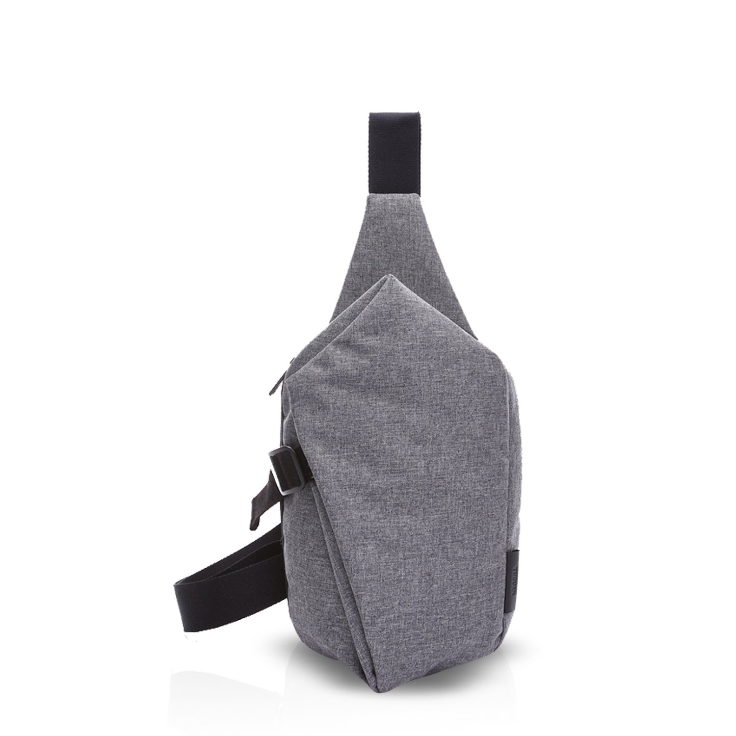 FANDARE Waterproof Sling Backpack for Men & Women - Lightweight Crossbody Shoulder Bag with Adjustable Strap, Durable Polyester, Gray - Perfect for Gym, Travel, Hiking & Daily Commute
