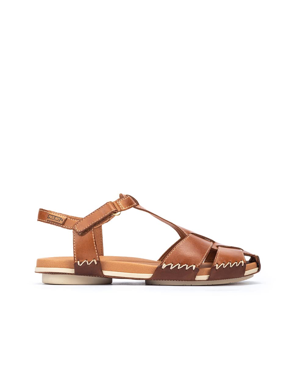 PIKOLINOS Women's Leather Flat Sandals - Comfortable Tenerife Style for Casual Wear & Summer Outfits