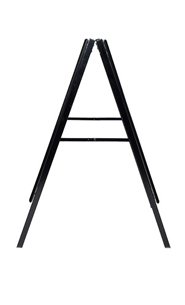 22x28 A-Frame Snap Frame Sign Holders | Double-Sided Folding Metal Stand in Gloss Black | Perfect for Retail Displays, Trade Shows & Outdoor Advertising