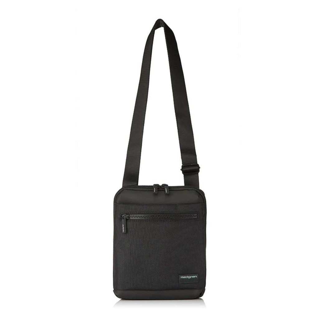 Hedgren Chip Shoulder Bag for Women & Men - Lightweight Travel Crossbody Bag, Water-Resistant Black Shoulder Purse - Perfect for Commuting, Shopping & Daily Essentials