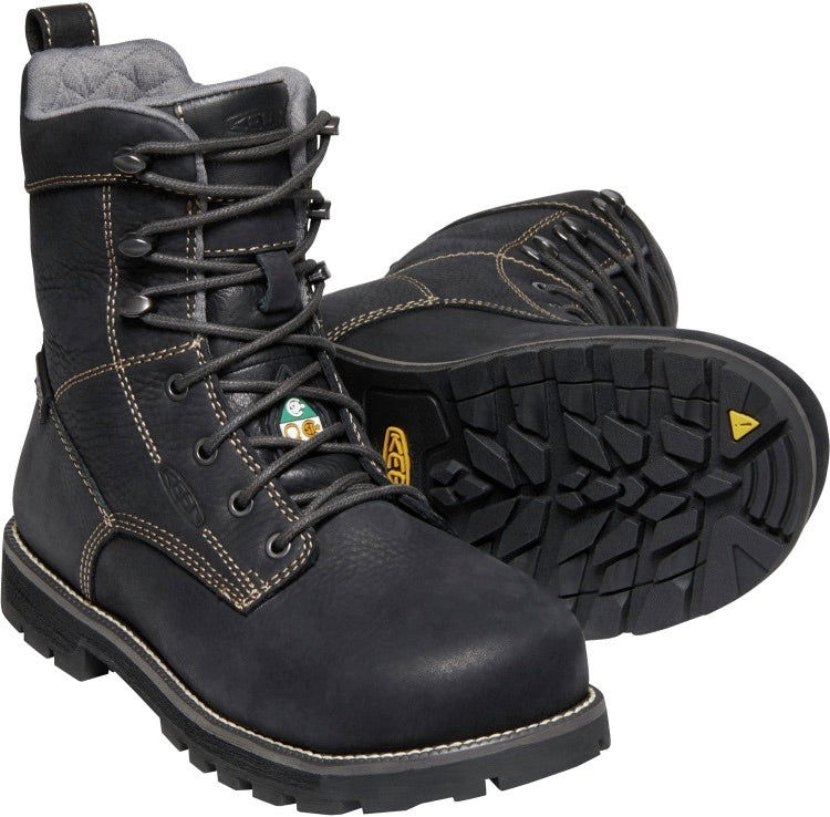 Keen Seattle 1022170 Women's Size 8 Waterproof Steel Toe Work Boots - Slip Resistant & Comfortable for Construction, Hiking & Outdoor Jobs