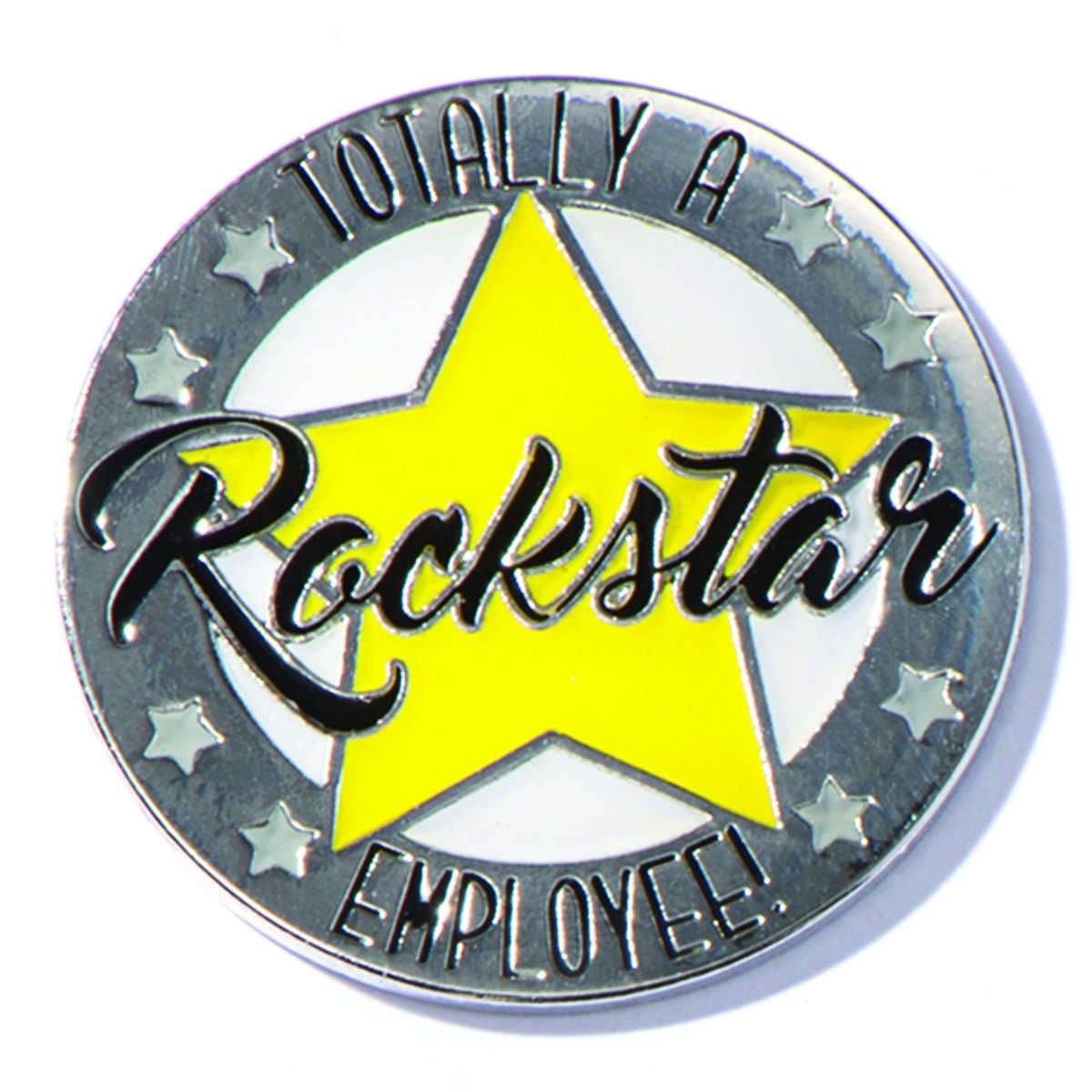 TCDesigner Rockstar Employee Award Pins - 12 Pack for Recognition