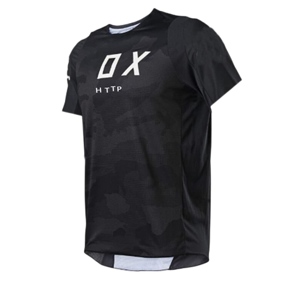 **Men's Motorcycle & Mountain Bike Jersey - Breathable Offroad Cycling Shirt for Downhill & Cross Country MTB Riding - Perfect for Trail Adventures & Motocross Racing**