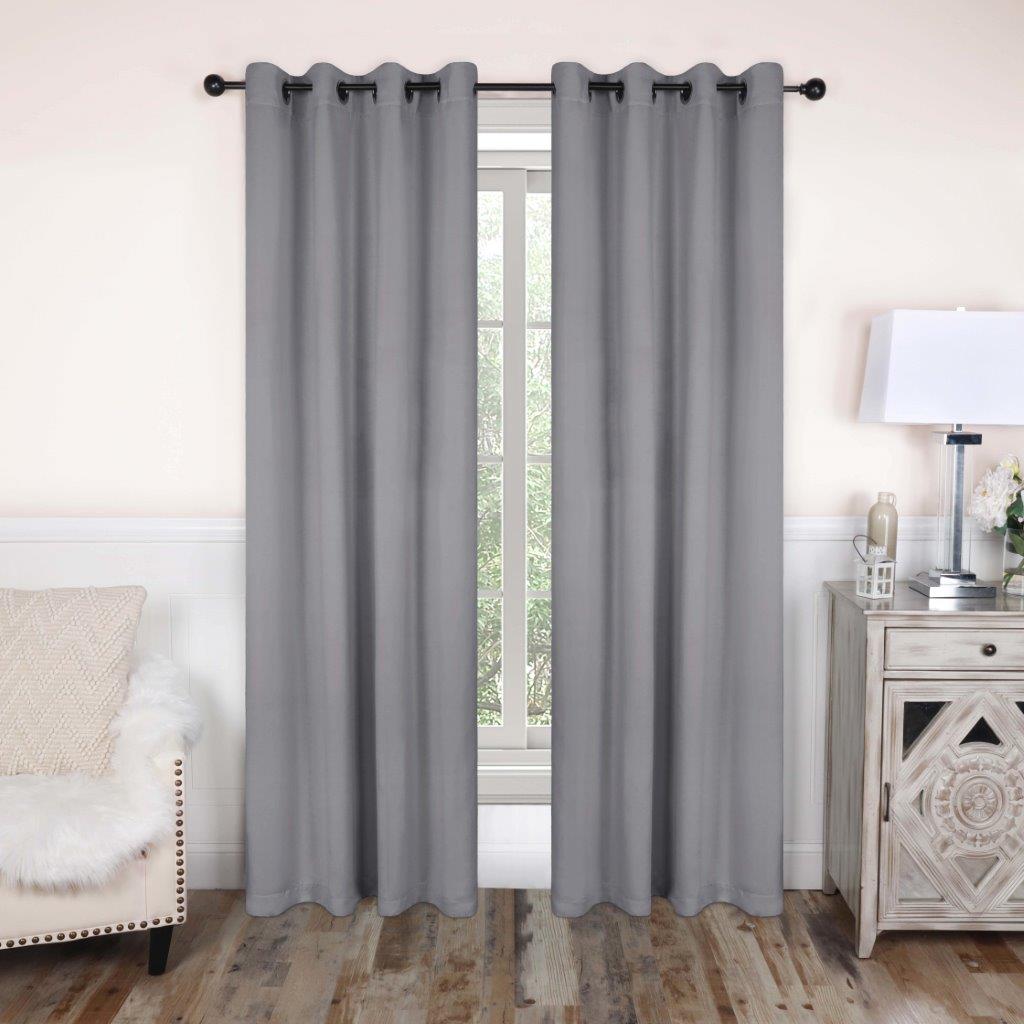 Blackout Curtains with Grommet Top - Solid Classic Modern Window Treatment for Bedroom & Living Room - Noise Reducing & Energy Saving