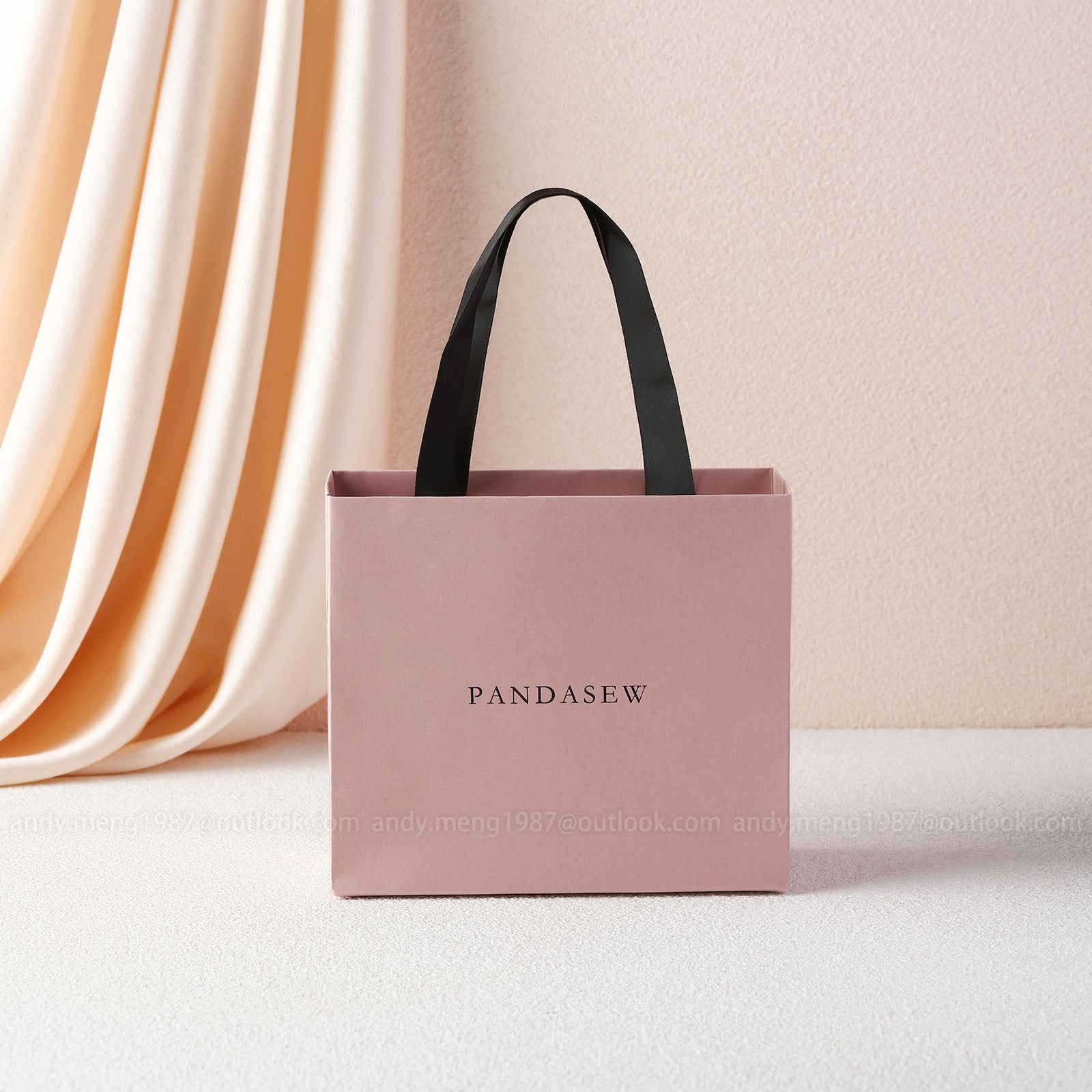 50pcs Custom Printed Paper Bags with Logo - 5x3x6 inches A1S&B1S Gift Bags for Wedding Favors, Thank You Gifts & Retail Packaging (STB 186) - Perfect for Parties, Events & Small Business Branding