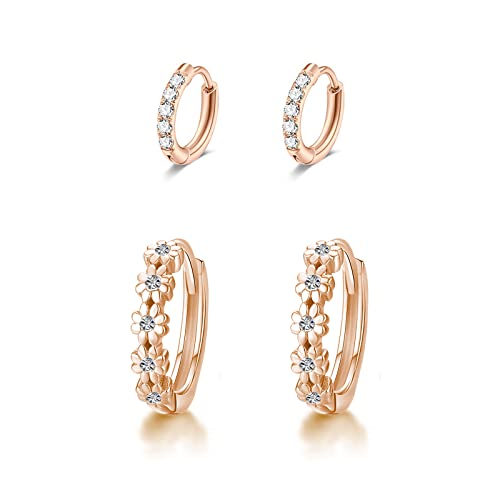 Hoops set-Rose Gold